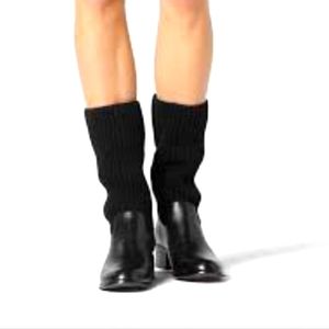 Michael Kors April Leather and Knit Boot